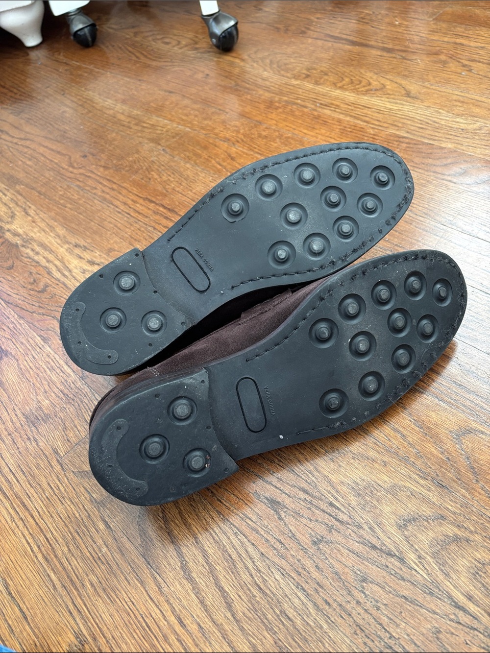 Brooks Brothers Dark Brown Suede Penny Loafers - Picture 6 of 7